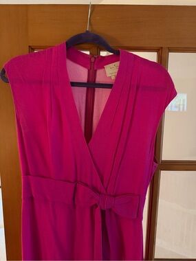 Kate Spade New York Fuchsia Bow Waist Sheath Dress Size 6